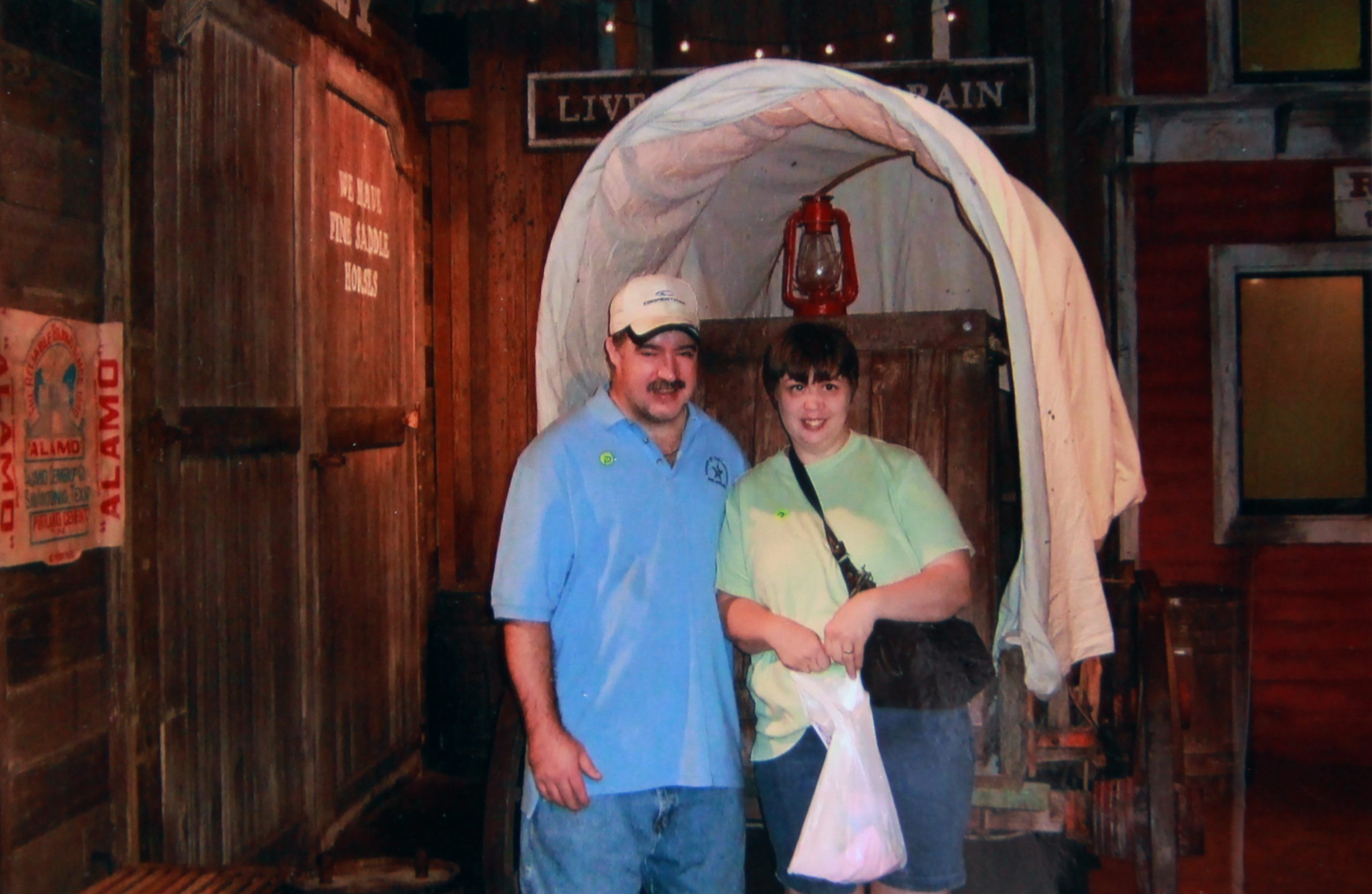 Janet and Chris on a tour at the Alamo